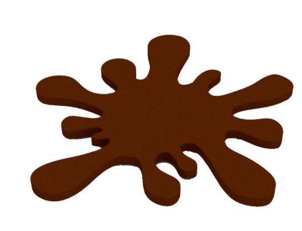 Schokoladenschablone Fleck