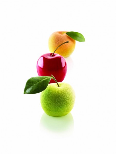 Silikonform MELA Apfel / Kirsche / Pfirsich