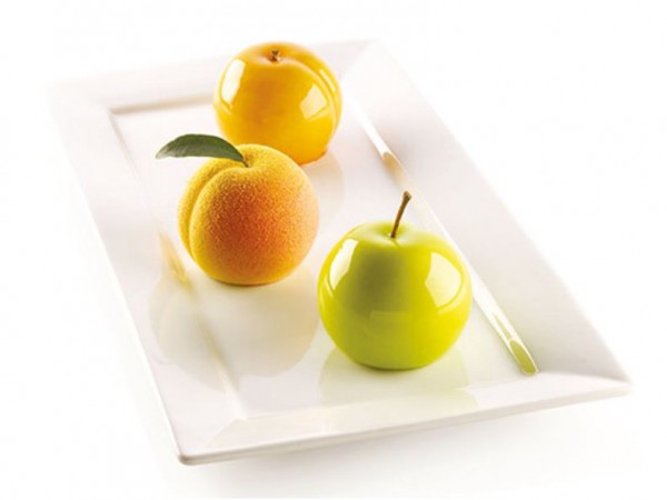 Silikomart Frutta Aprikose, Apfel, Pfirsich