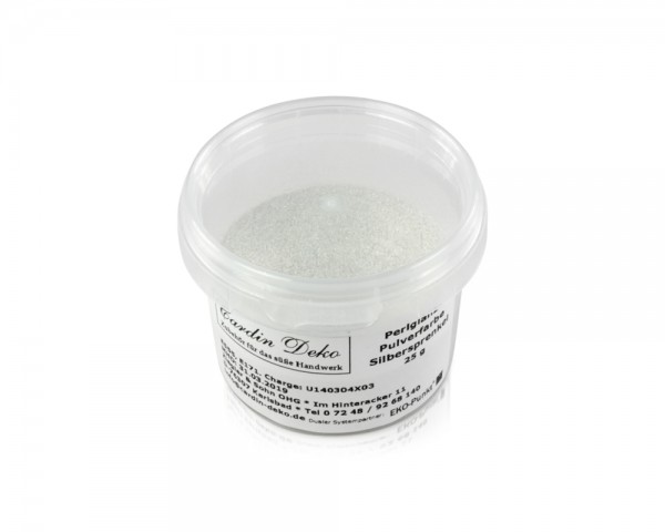 Perlglanzpuder Silber Glitter 25 g