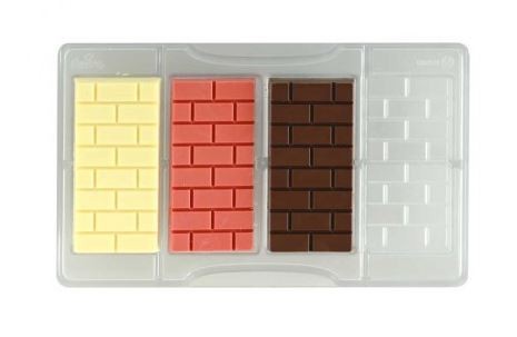 Schokoladeform Täfelchen Mauer